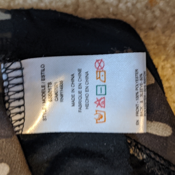 Mixed Media Camo Top - Picture 5 of 7